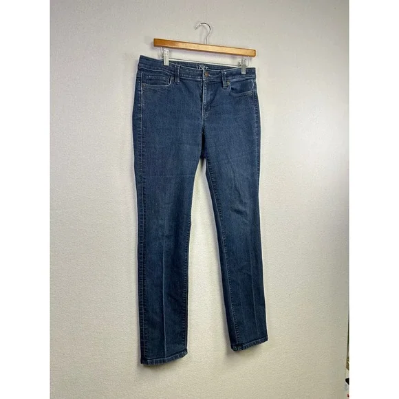LOFT Modern Straight Dark Wash Denim‎ Jeans Women's Size 29/8 - Picture 10 of 10